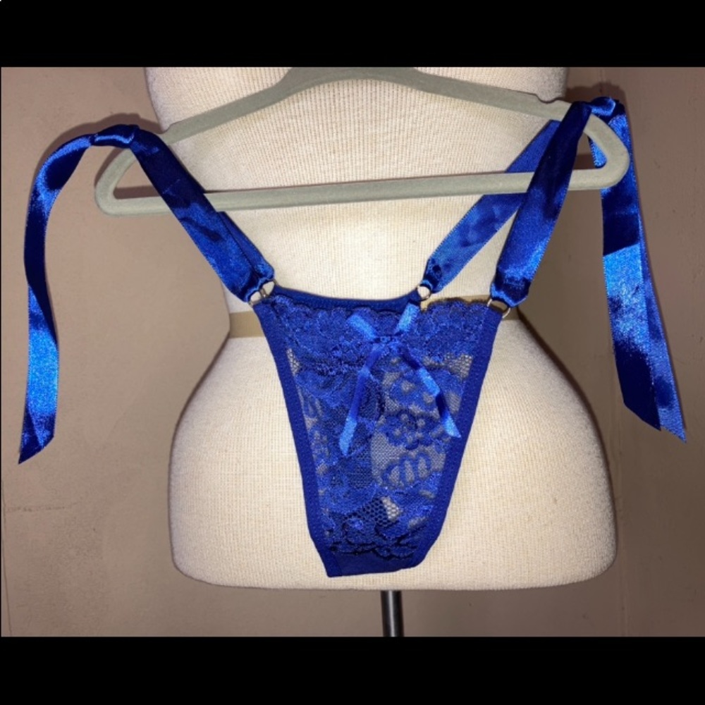 Royal Blue Side-Tie Panties